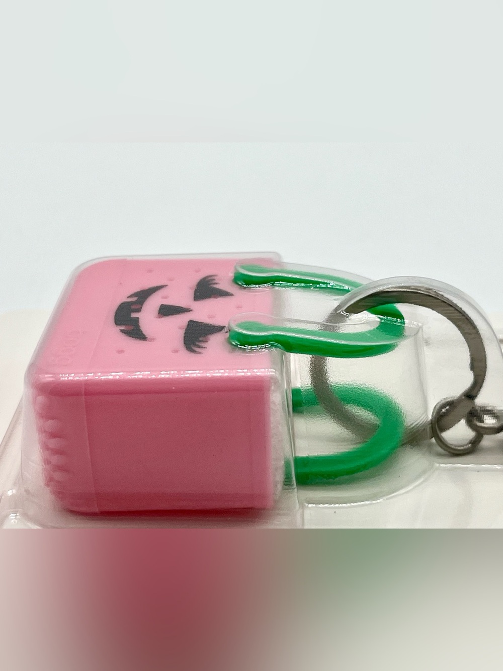 BOGG Itty Bitty Pink Bogg o’ lantern Tiny Tote Bag Charm Clip - Picture 5 of 8